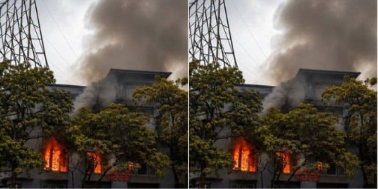 Fire Breaks Out in Nairobi CBD Building