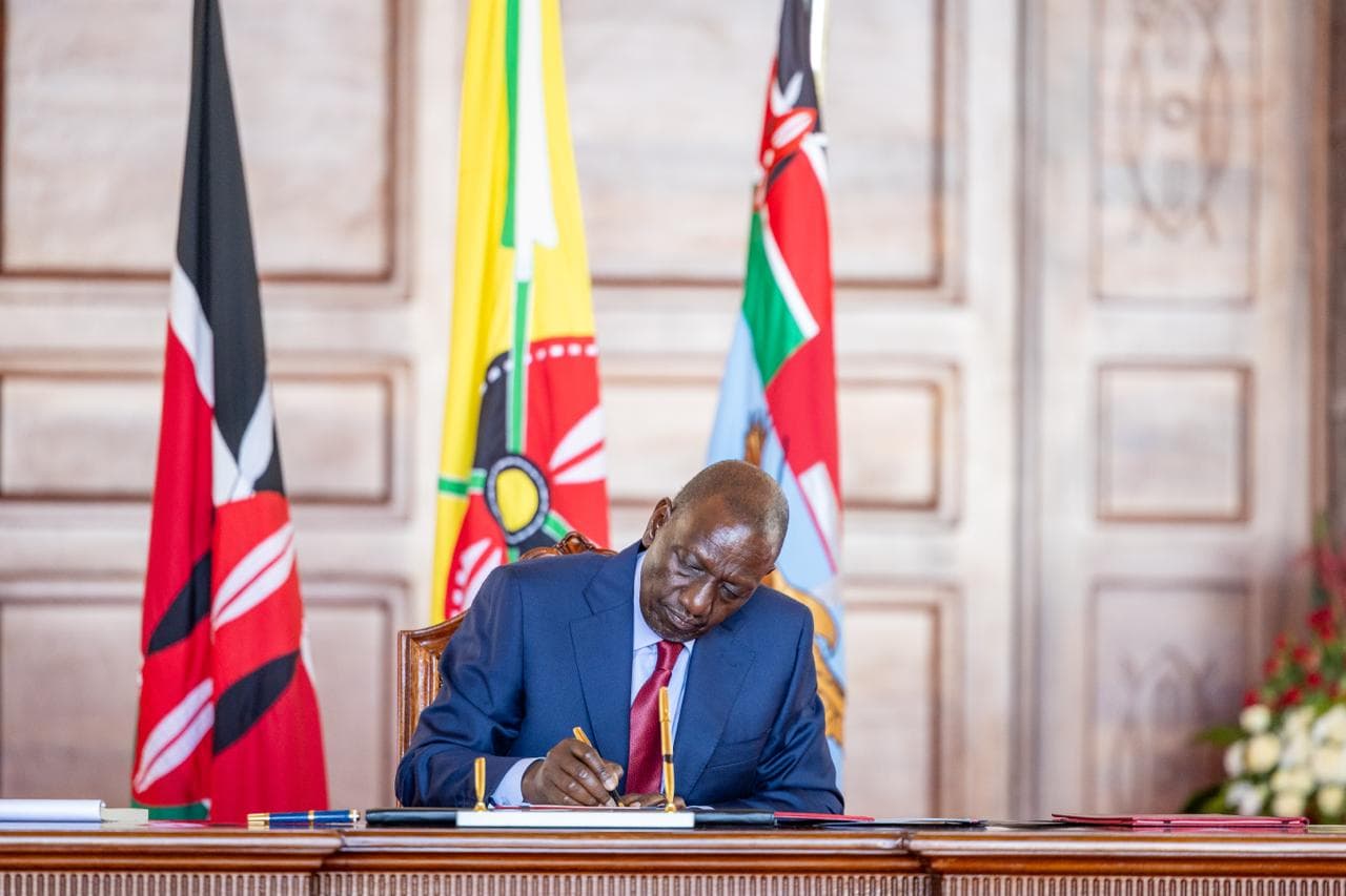 Ruto assents to the Division of Revenue Bill, 2026