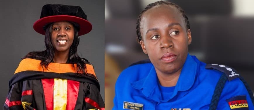 Eunice Namonywe: Police officer who is a part-time lecturer, has a PhD in psychology