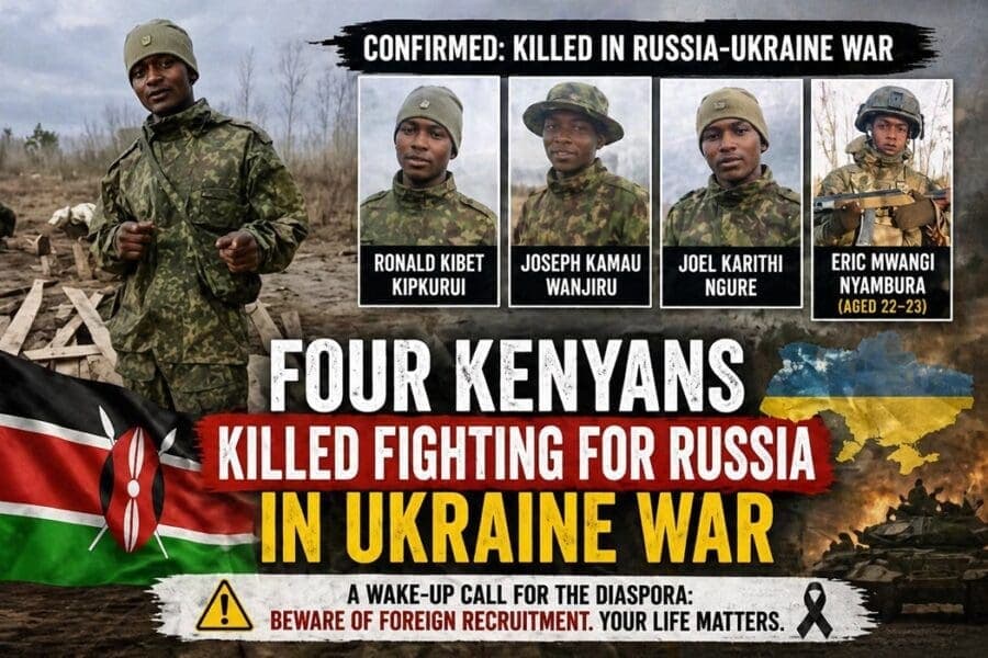 TRAGIC: 4 Kenyans Killed Fighting in Russia-Ukraine War