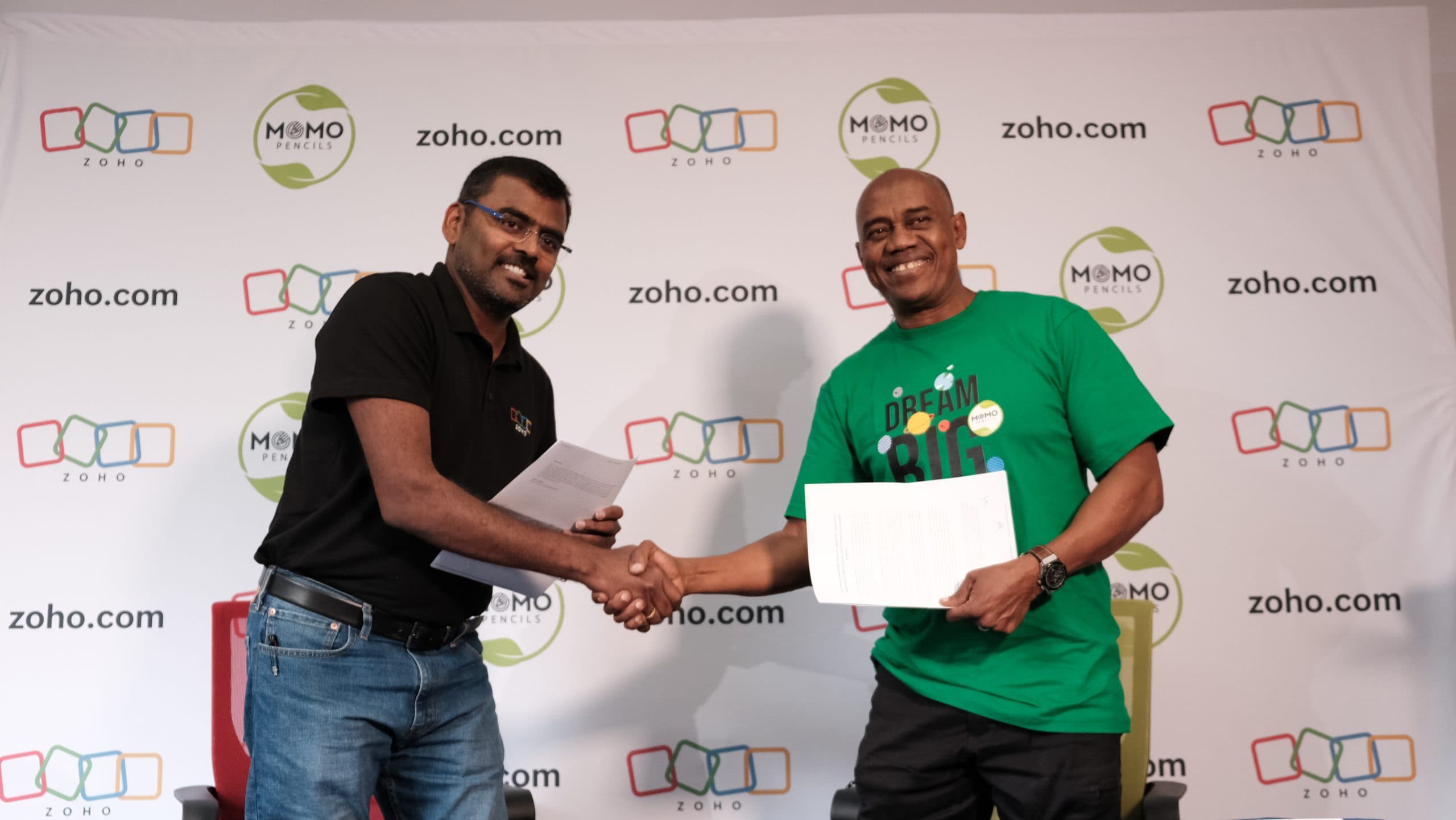 Pencil Power! Zoho & MOMO Pencils Ink Deal to Bridge the Literacy Gap & Plant Trees