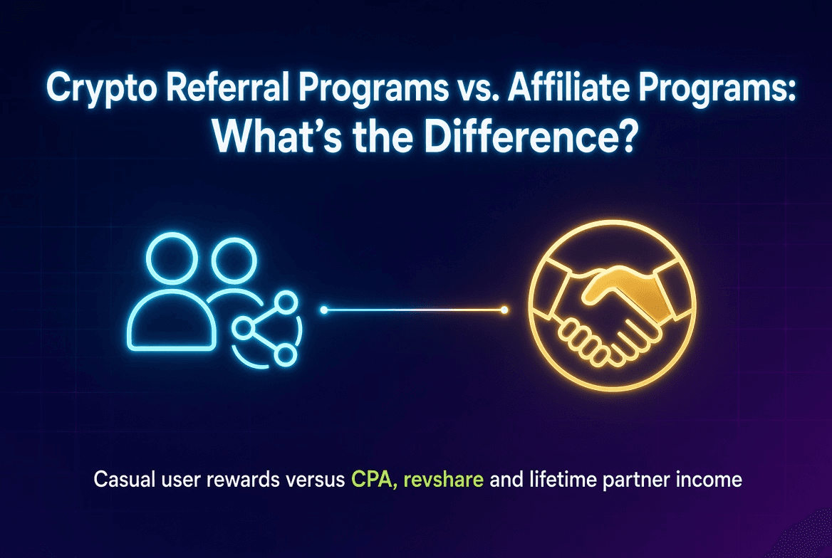 Crypto Referral Programs vs. Affiliate Programs: What’s the Difference?