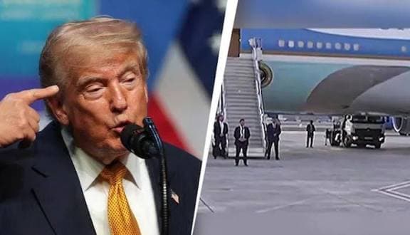 Trump hid in catering truck in secret plane swap over Iran threat, reports say