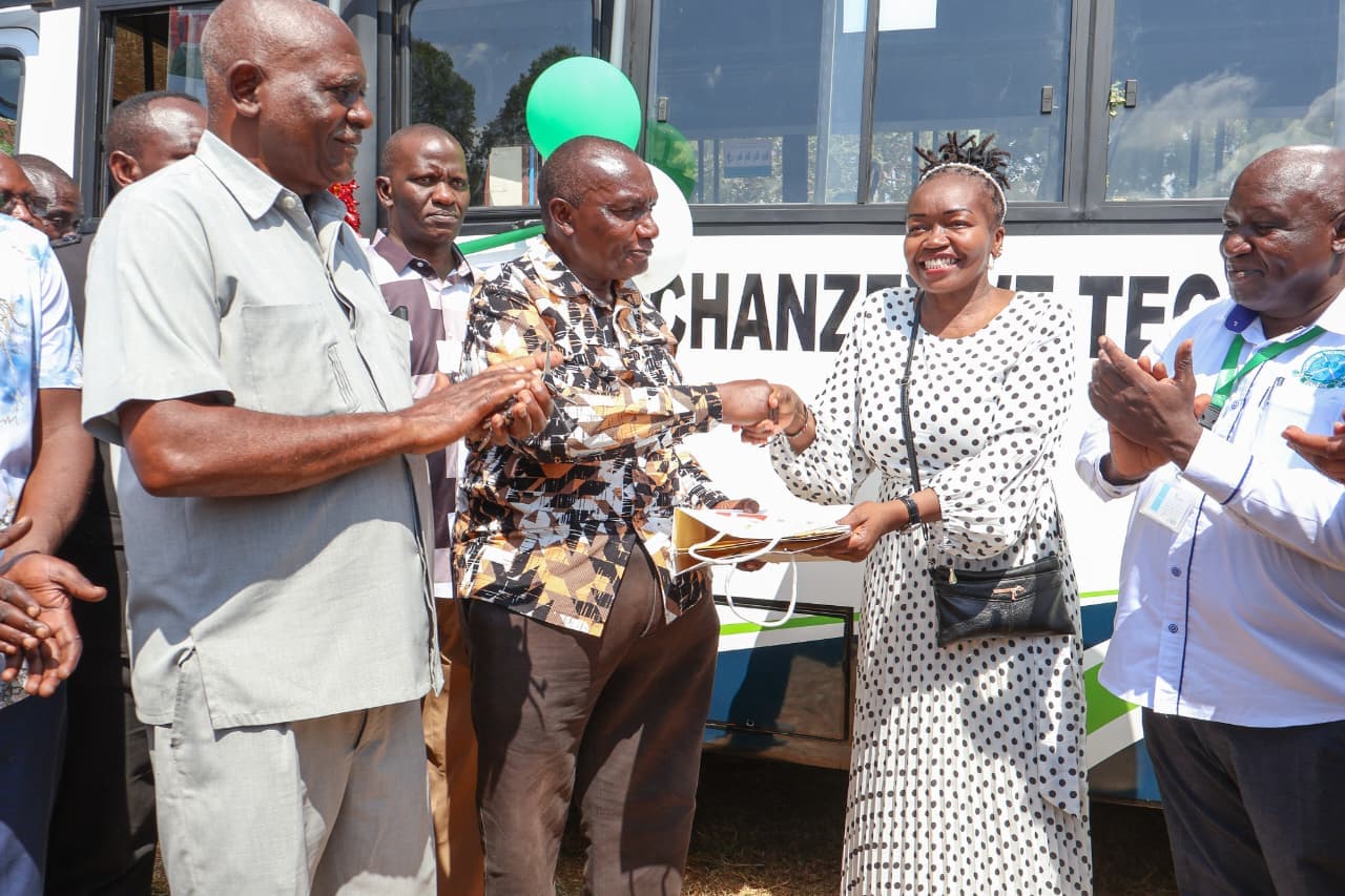 Vihiga MP hands over bus and launches Sh35 million bursary