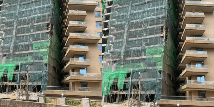 EXPLAINED: Why Unfinished Buildings Are Covered in Green Nets