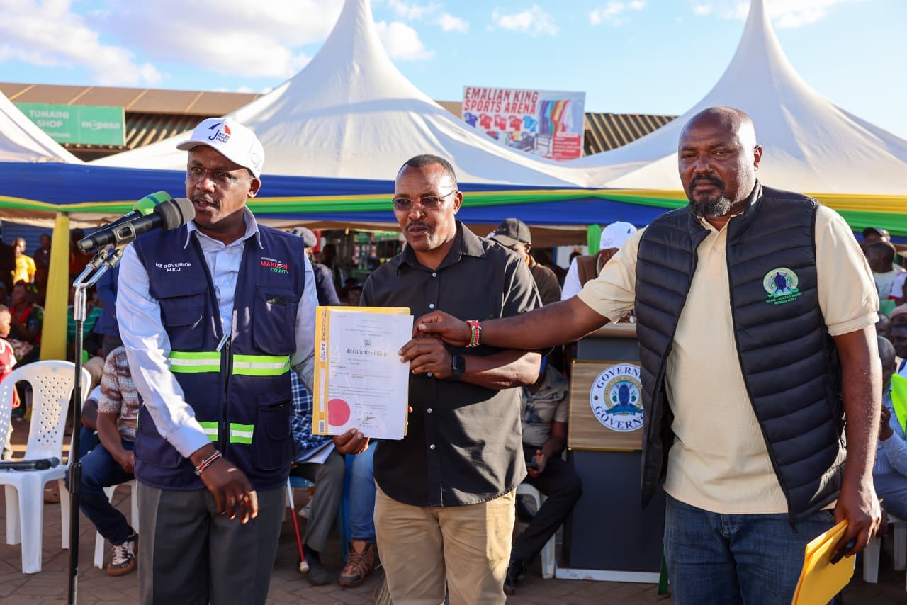 Makueni governor issues title deeds to six public facilities