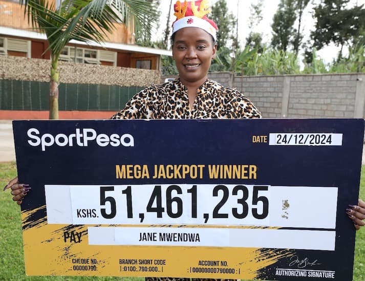 From Water Dealer to Multi-Millionaire: Single Mum Wins Ksh51 Million SportPesa Mega Jackpot