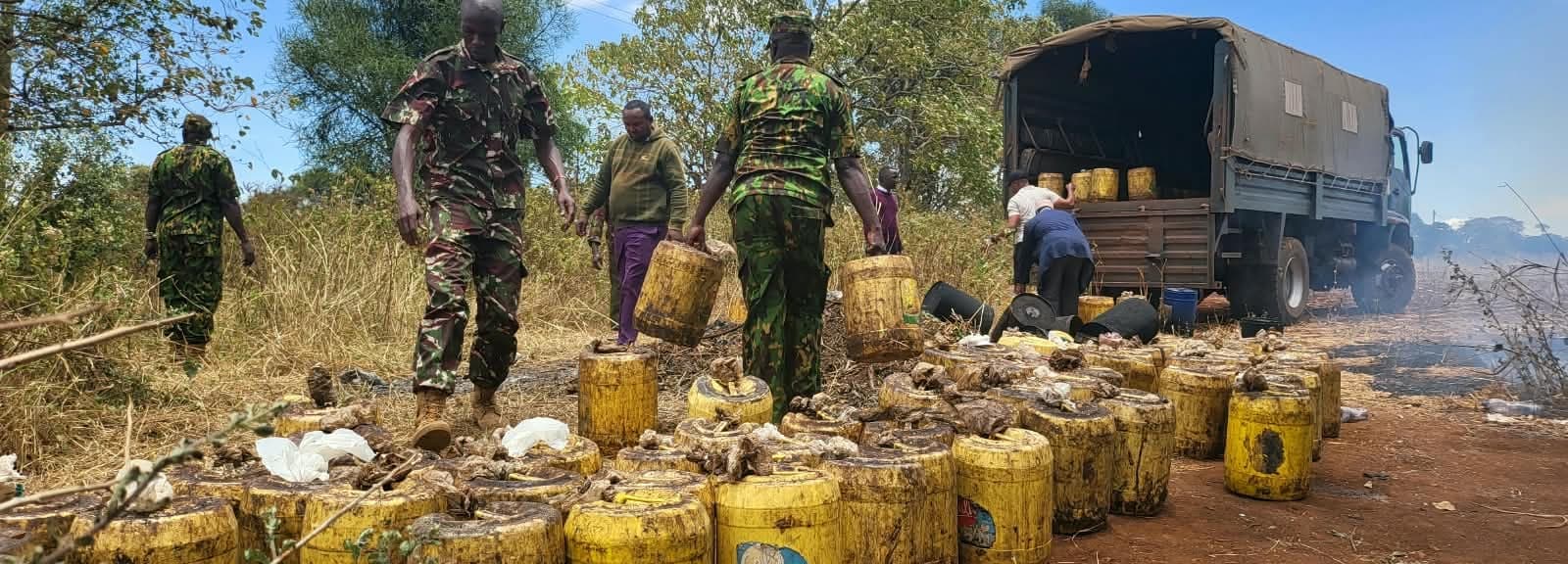 Security agencies seize 8,460 litres of illicit brews in Marsabit