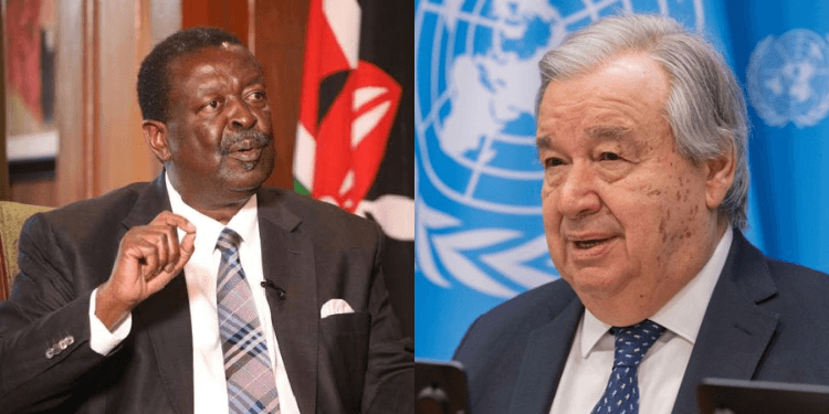 Mudavadi Writes Protest Letter to UN Chief Over Rape Allegations Against Kenyan Forces in Haiti
