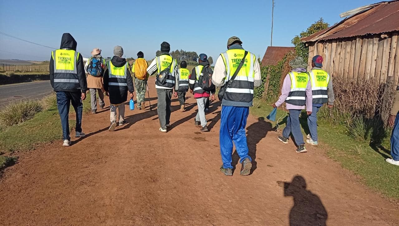 Philanthropists trek over 200km to raise education funds for needy children
