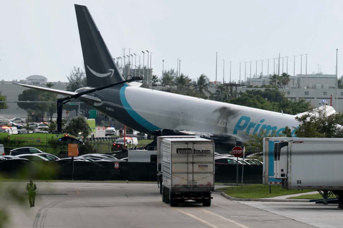 Five dead after Amazon cargo plane crashes at Miami airport