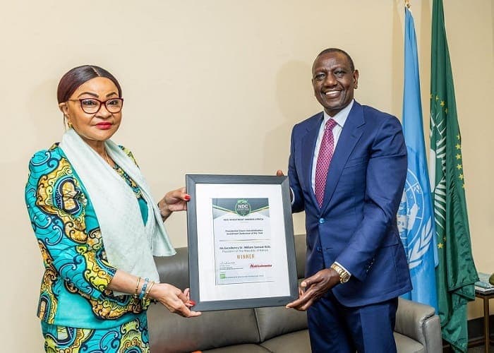 Another accolade: Ruto Bags statesman of the year award in US