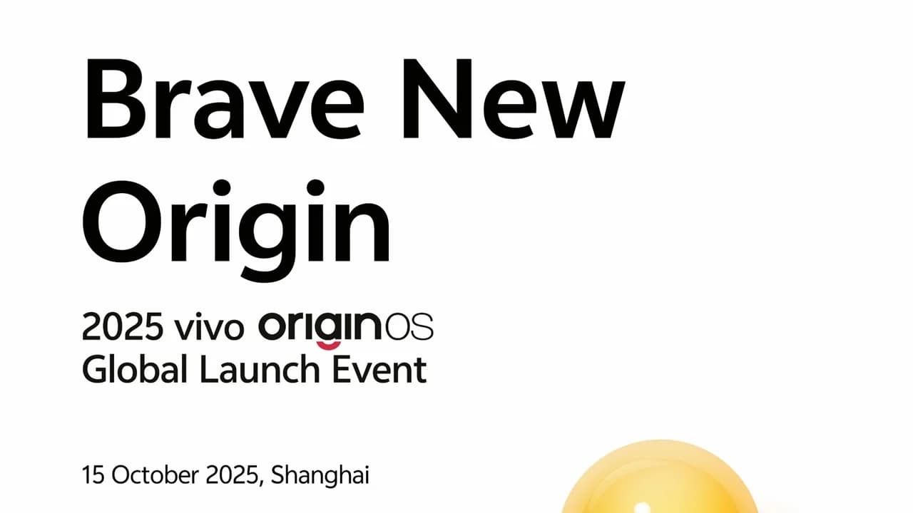 Vivo OriginOS global launch event takes place on 15th October
