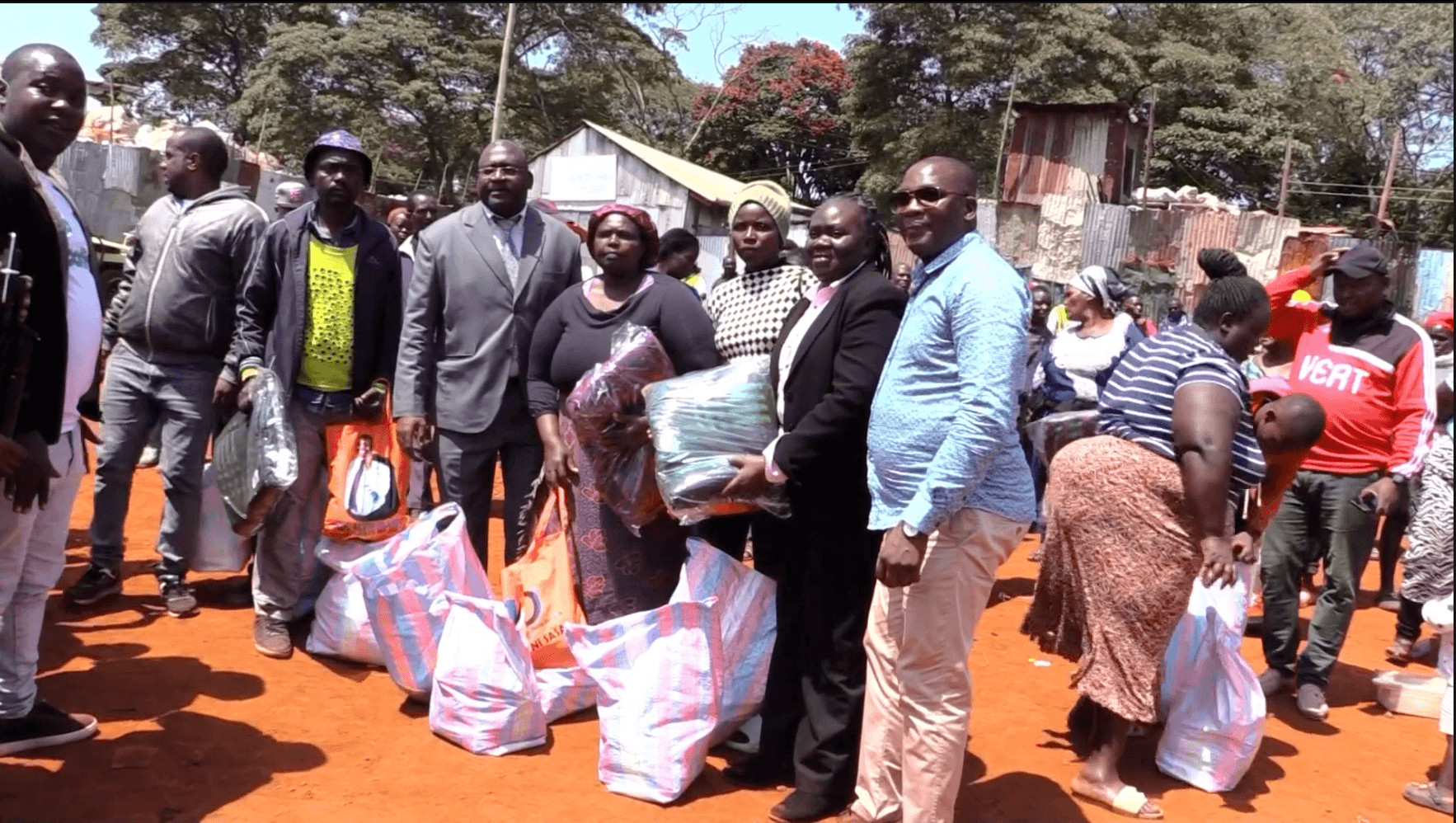Westlands MP wanyonyi supports over 200 Githogoro fire victims