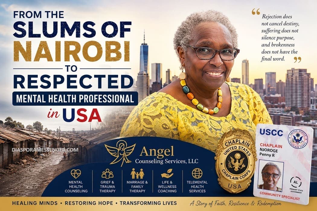 Inspiring: From Nairobi Slums to Mental Health Leader in USA