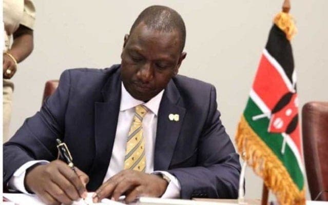 Ruto Signs Bill Reducing Gov’t Expenditure by Ksh145 Billion