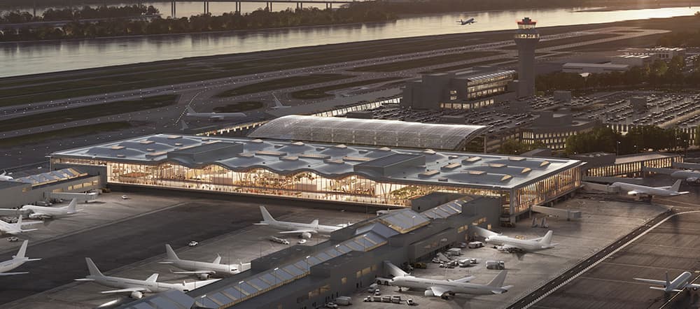 The US$215 million Portland International Airport expansion project
