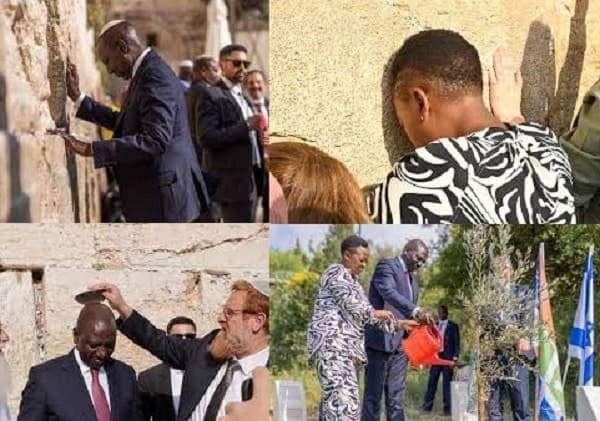 VIDEO: Ruto and Rachel Praying at Jerusalem’s Wailing Wall