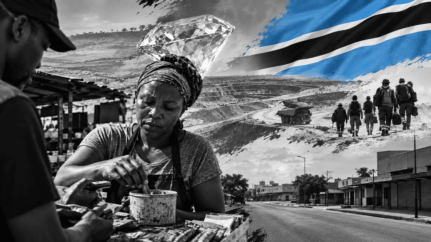Botswana’s diamond decline: Mining towns empty as workers flee economic uncertainty