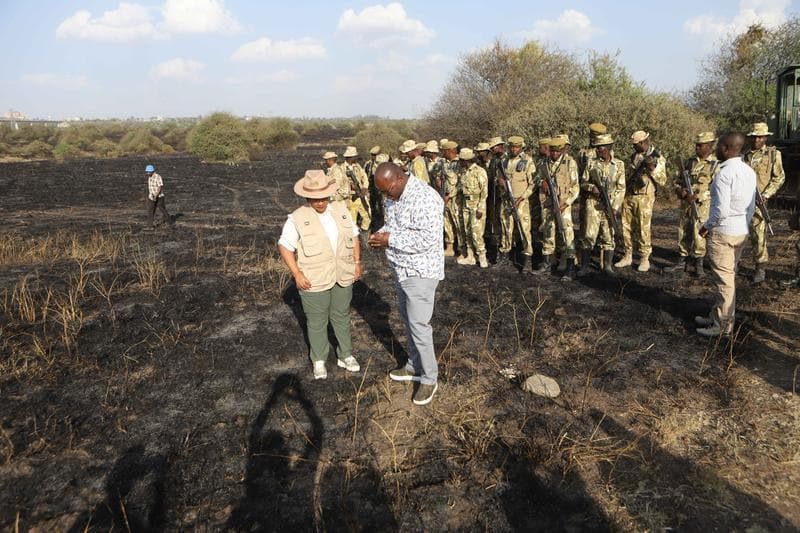 In Kenya, Wildfires Threaten a Key Tourism Attraction