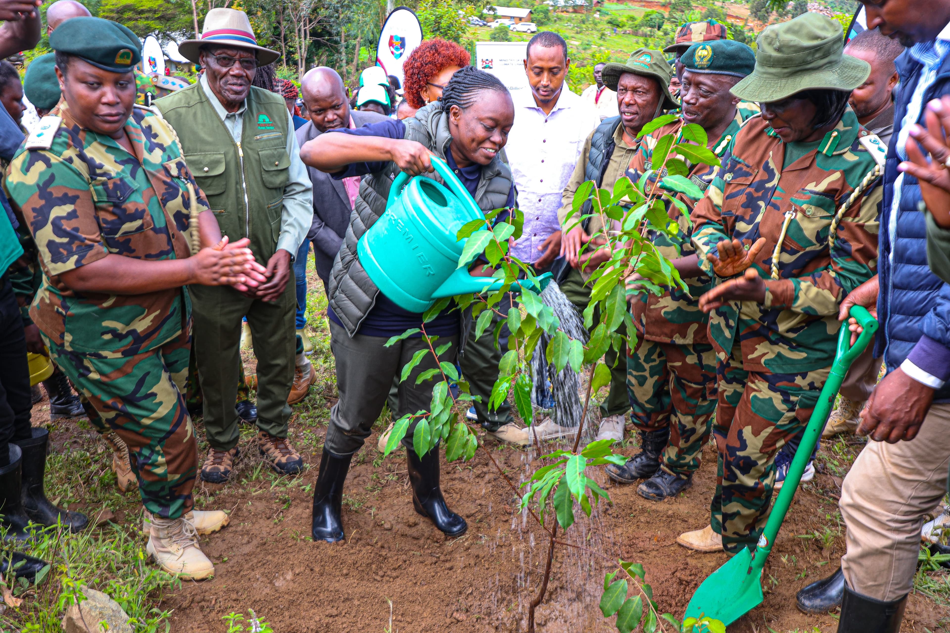 CS Barasa leads tree planting exercise in Maragoli Hills