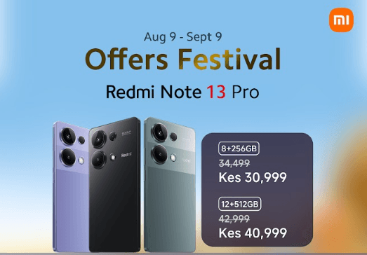 Xiaomi Kenya Offers Festival 2024 to give discounts on Redmi Note 13 Series