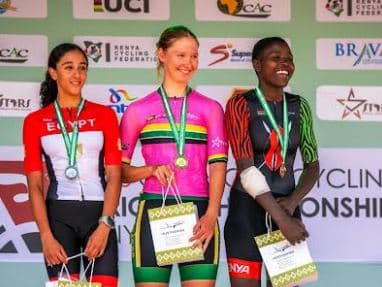 Kenya`s Mercy Aragae shines in the 2026 African Road Cycling Championships in Kisumu