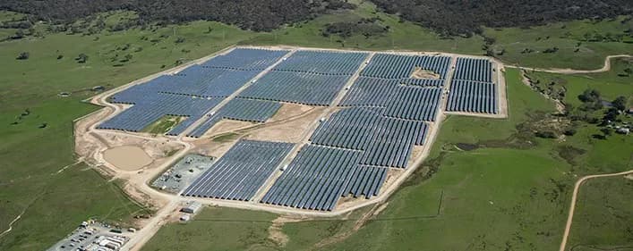 The 380 MW Aldoga Solar Farm near Gladstone, Queensland Australia