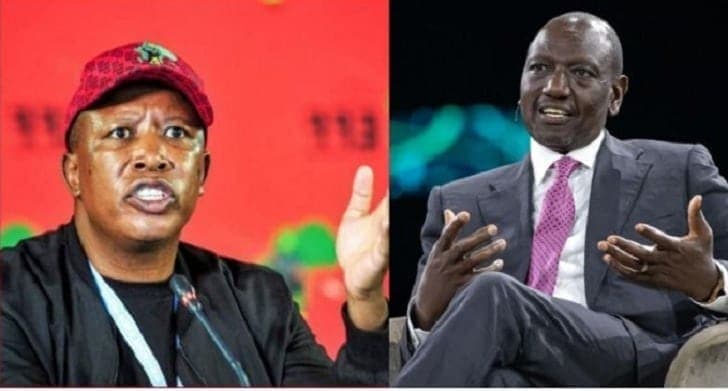 Gachagua Criticize Julius Malema For Disrespecting President Ruto