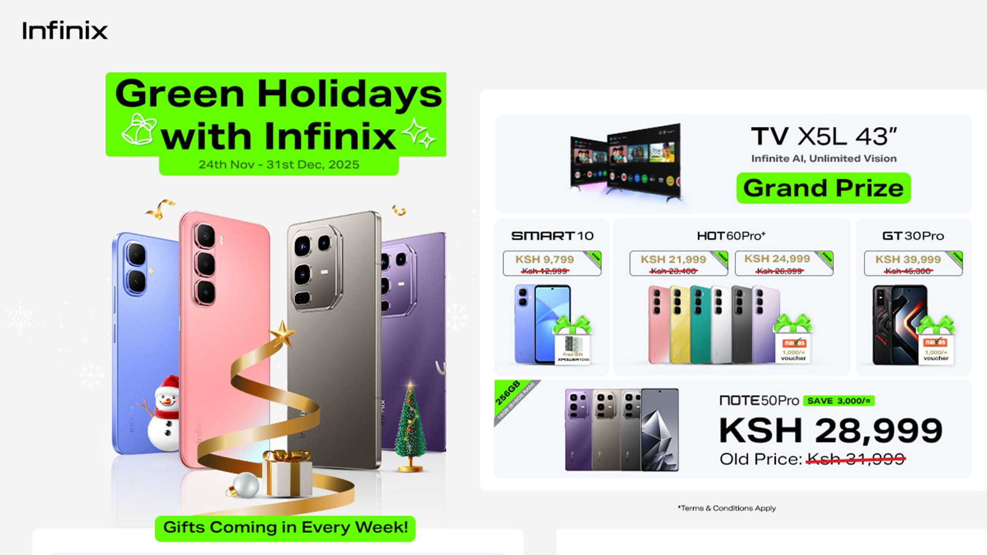 Infinix Unveils Holiday Deals with Big Smartphone Discounts