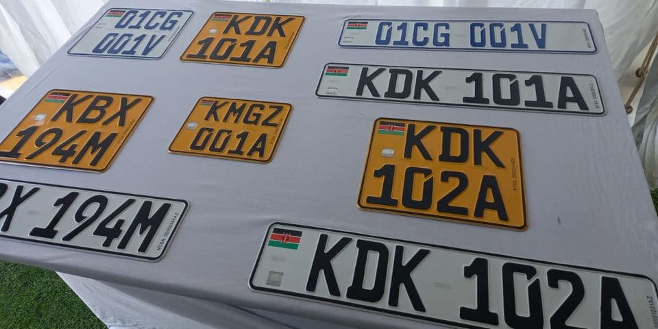 You will be fined Ksh 20,000 for not applying for the digital number plates