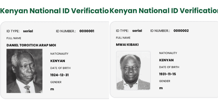 Who Owns ID Number 000001? Curious Story Behind Kenya’s First National ID Numbers