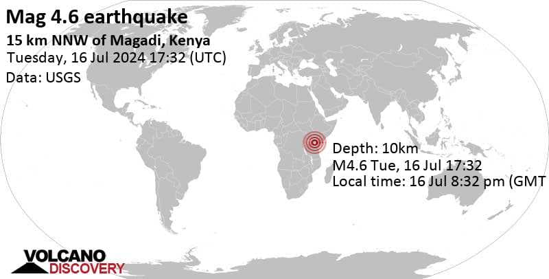Update: 4.6-Magnitude Earthquake Strikes Nairobi