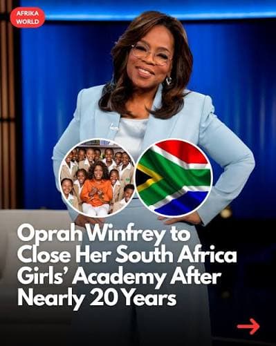 Oprah Winfrey to close her school for girls in South Africa
