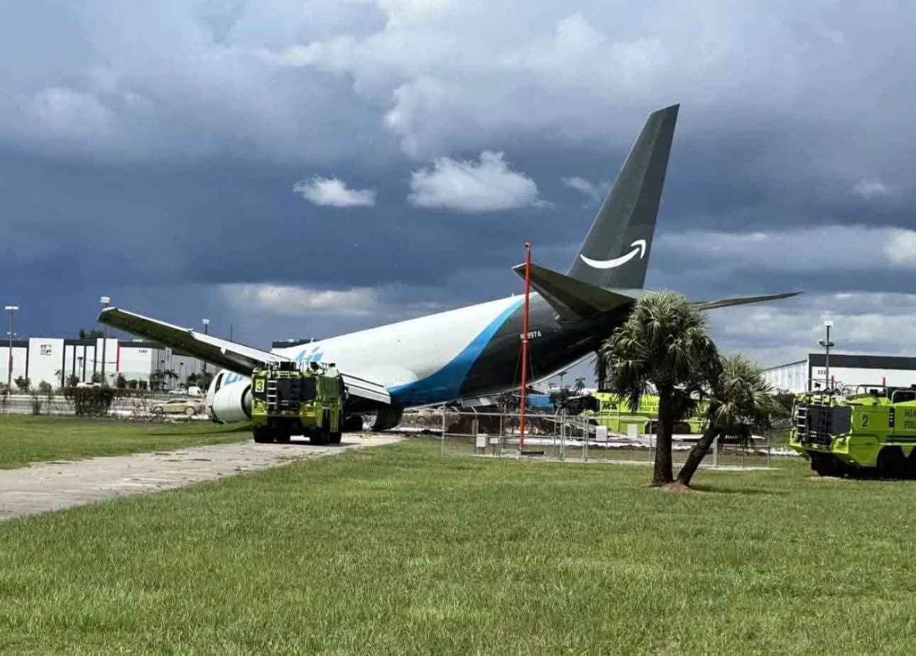 Five dead after Amazon cargo plane crashes at Miami airport