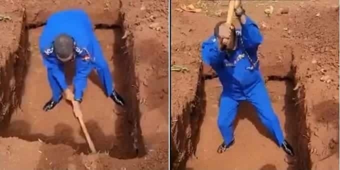 Photo of Nairobi Police Boss Digging Senator Haji’s Grave