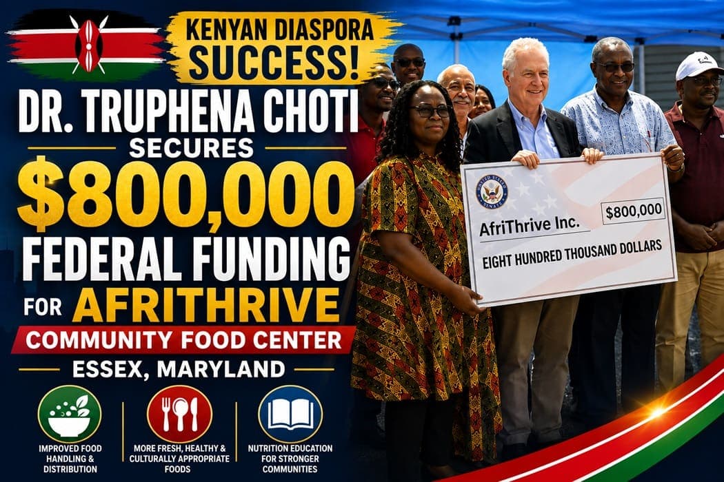 Dr Truphena Choti Secures $800K Funding for AfriThrive in MD