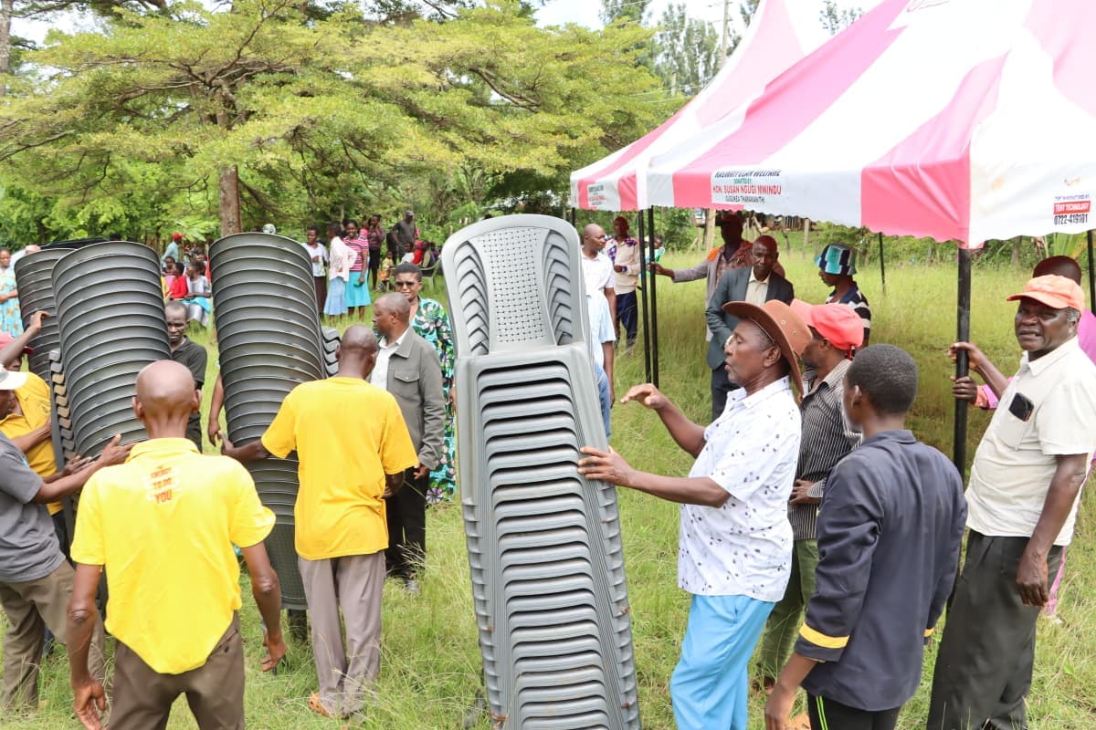 County MP Supports Women Welfare Groups with Tents and Chairs to Boost Incomes