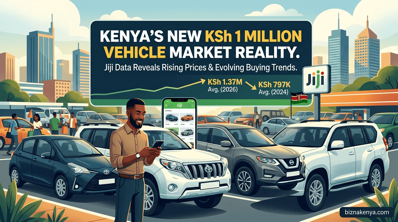 Kenya’s vehicle market enters a new KSh 1 Million pricing reality, Jiji data reveals