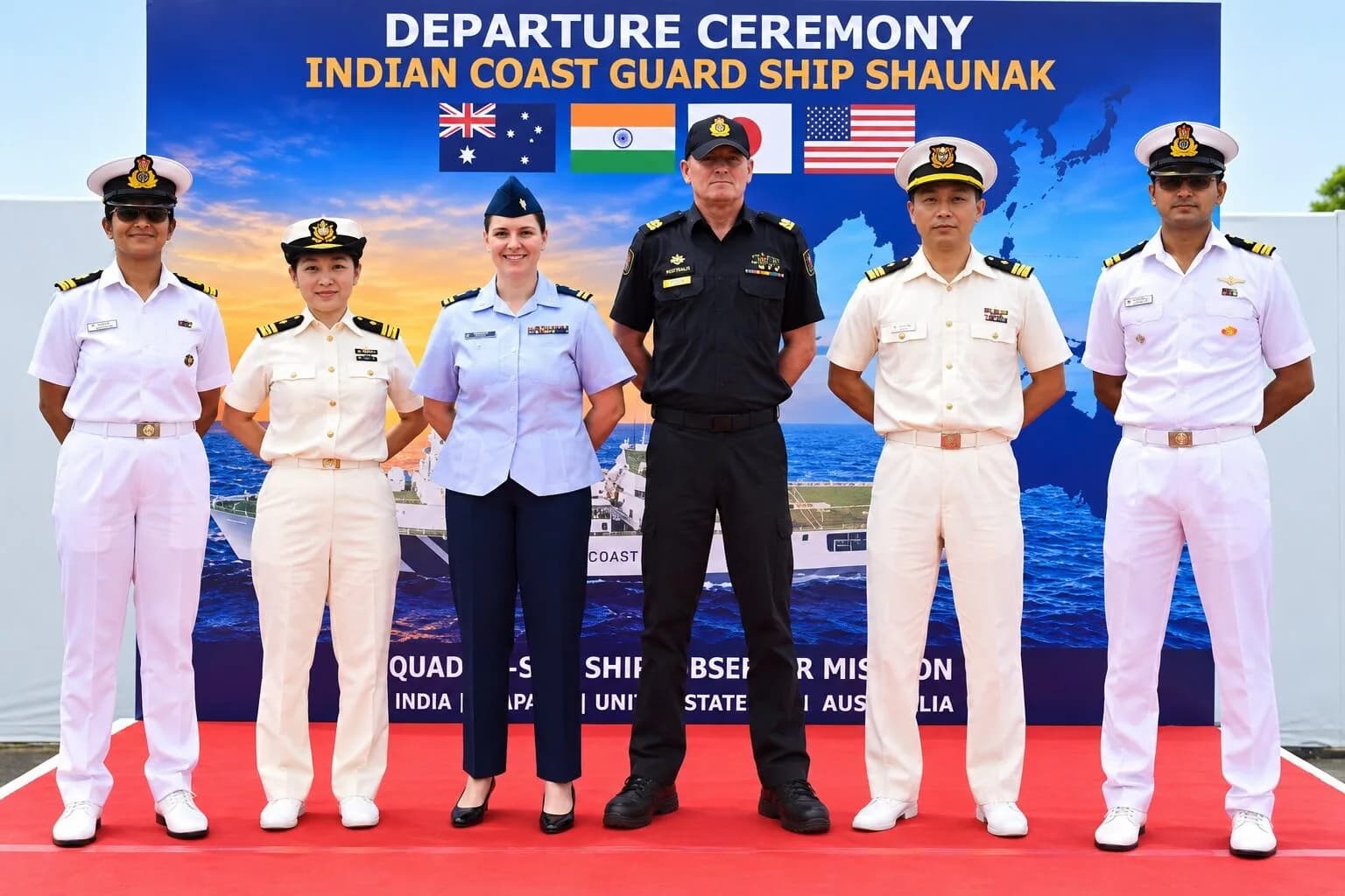 Australia, India, Japan and US conduct joint maritime mission in Indian Ocean