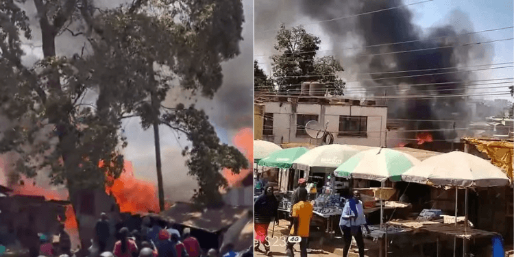 Several Feared Trapped as Fire Breaks Out in Kangemi Residential Buildings