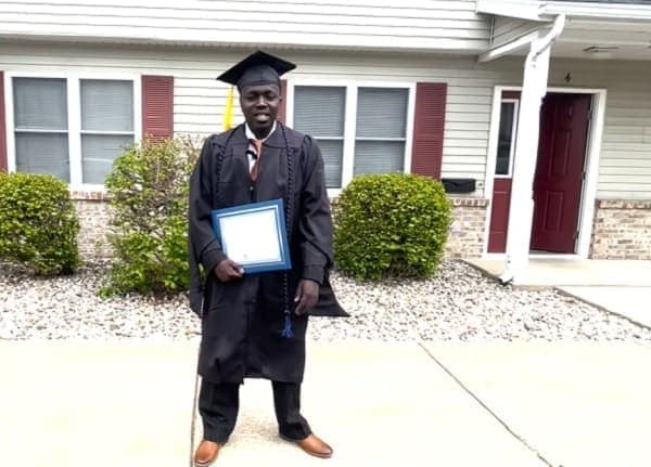 Brian Kiptalam’s Exceptional 4.0 GPA at GVSU Graduation