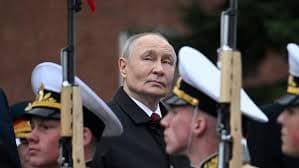 Putin denounces Nato at scaled back Victory Day parade