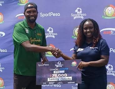 Sammy Omollo named SportPesa League coach of the month of April