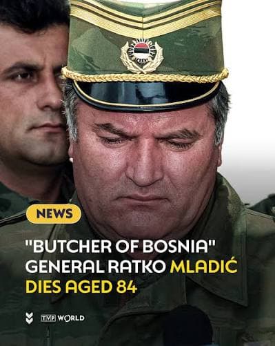 Ratko Mladic, Convicted Bosnian Serb General, Dies at 84