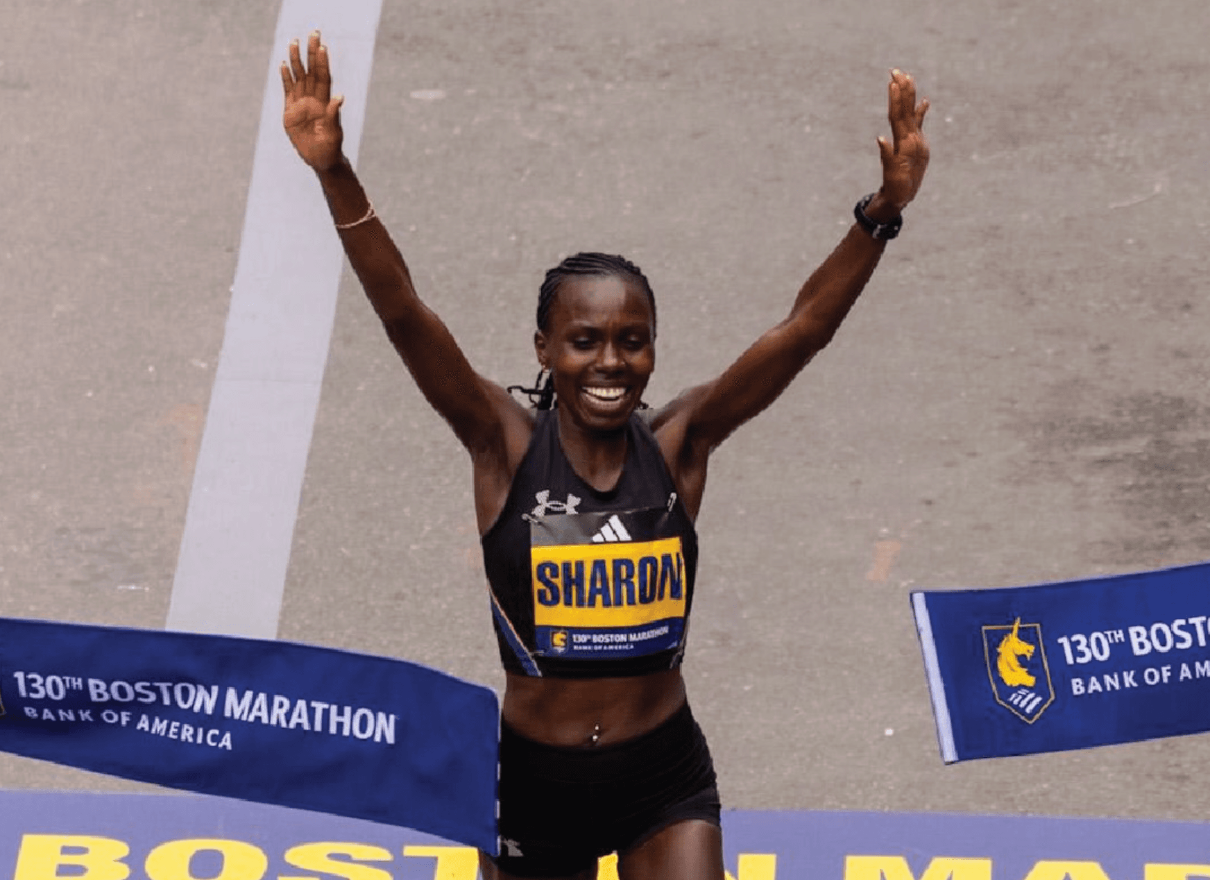 Sharon Lokedi successfully defends her Boston Marathon title