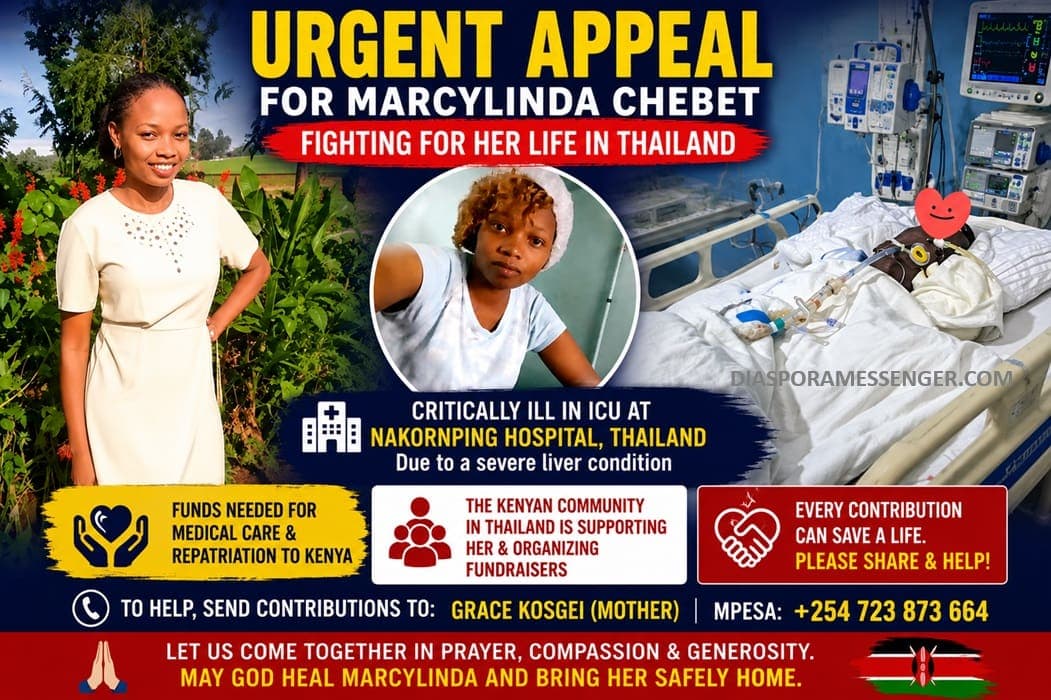 Kenyan Marcylinda Chebet Fighting for Her Life in Thailand