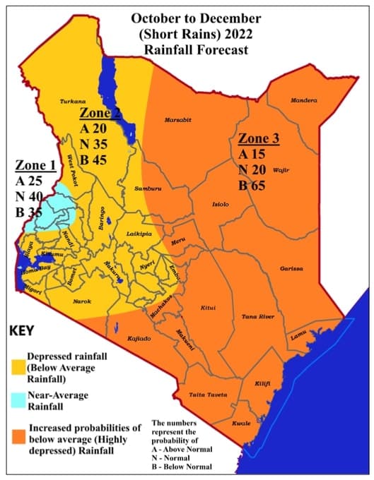 Farmers advised to grow drought-resistant crops as weatherman warns of failed short rains