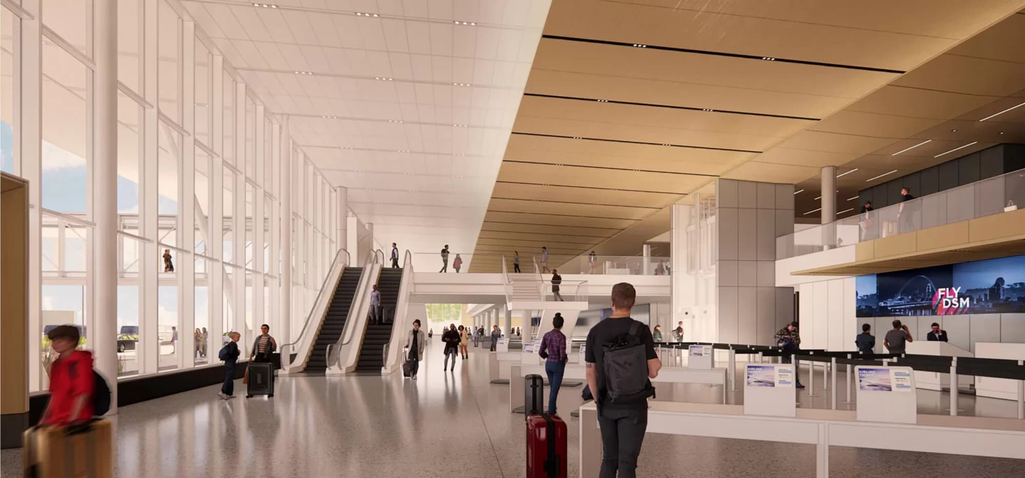 Whats all the construction going on at Iowa’s Des Moines International Airport (DSM)?