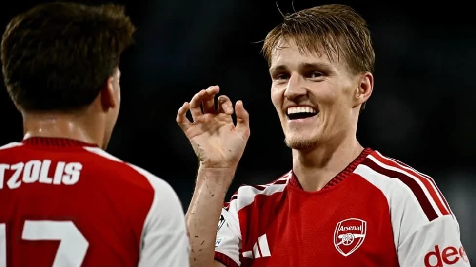 Odegaard rescues Arsenal away at Napoli, Liverpool come back to beat Atletico